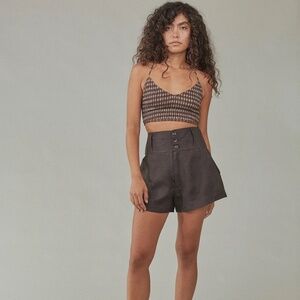 Acacia linen shorts